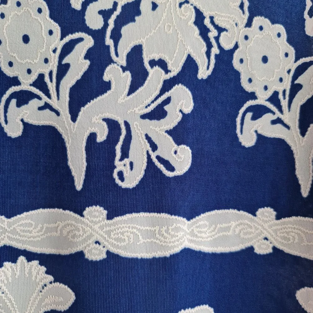 Gerard Blue White Pattern Sleeveless Summer Dress UK 12 Stretch - Picture 5 of 7